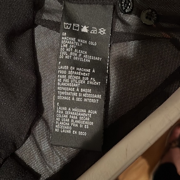 Harley -Davidson size large black semi sheer short sleeve button down shirt - Picture 5 of 10